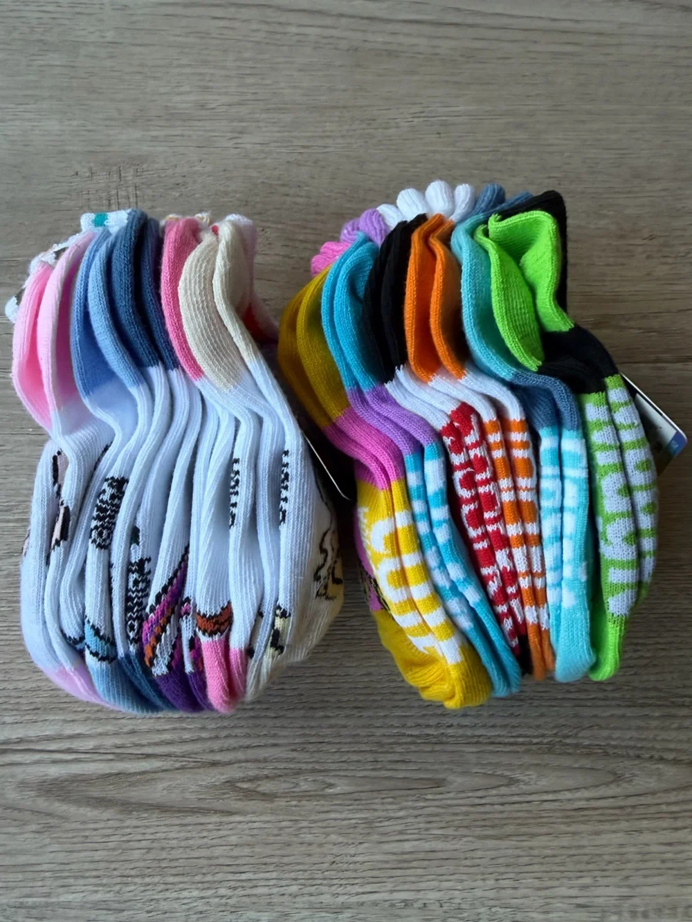 Rainbow High Girls 6-Pair Ankle Socks Bundle 12 Pairs Total NWT Shoe Size 7-10